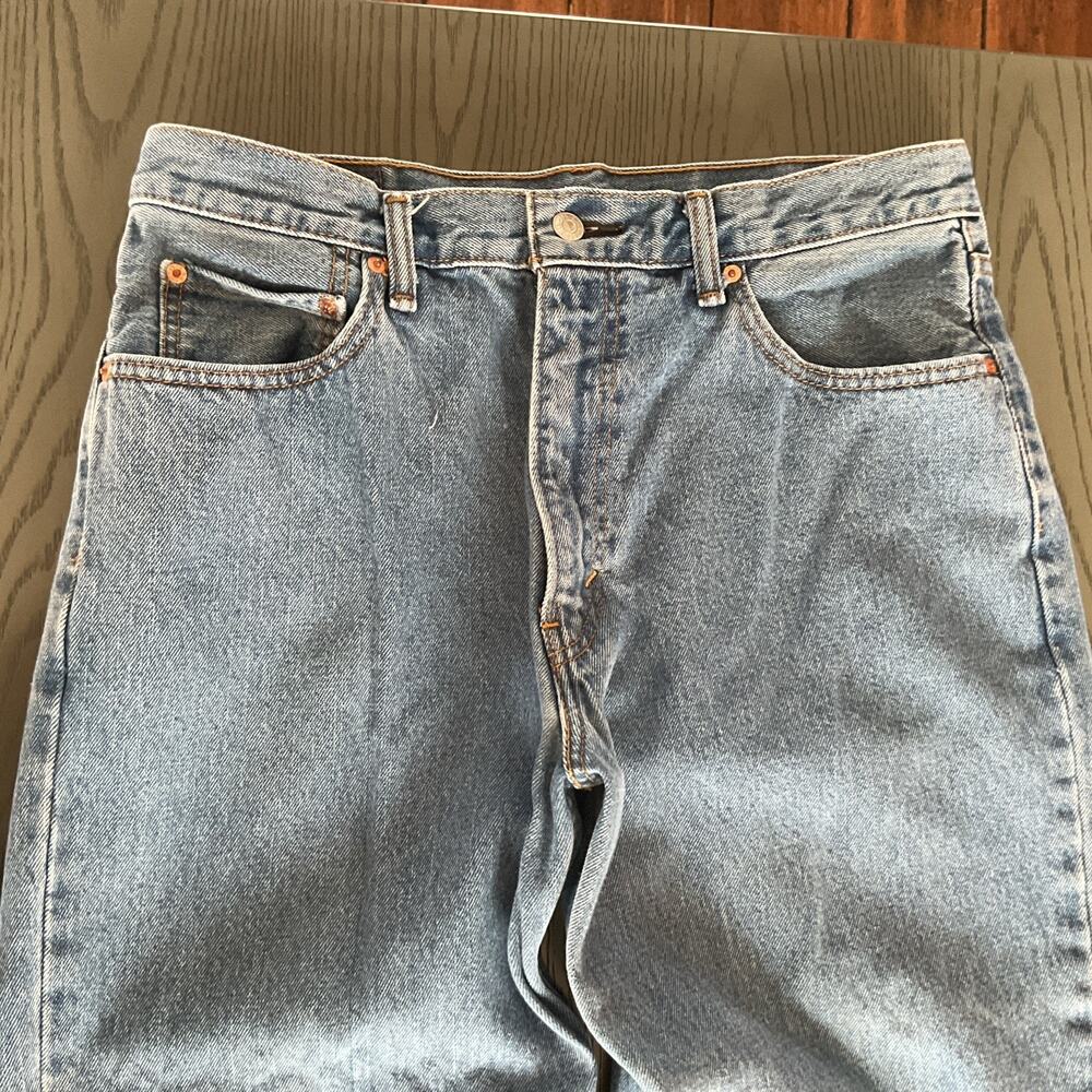Levi's 550 Relaxed Fit Jeans Mens W36 L30 Light Wash Blue Denim Pants